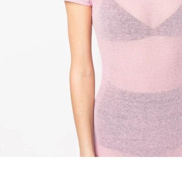 Paloma Wool sheer pink dress or cover NWT SOLD OUT! Stunning /unique. Gorgeous - Picture 4 of 4